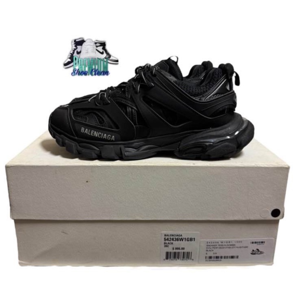 Balenciaga Track Runner Low Top Platform Sneakers Black - US 9 WMNS